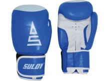 Boxerské ruka. kožené 10OZ. Modro-biele - BOXRUK-KU-10-1