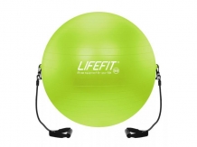 GYM.LOPTA S EXPANDEROM,55cm,sv.zelena - F-GYM-E55-01