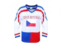 Hokej.dres ČR 7 biely vel.L - FVDRES-CR-7-L