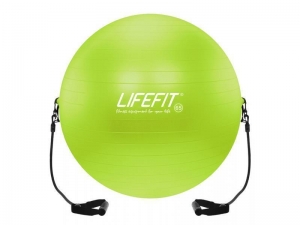 GYM.LOPTA S EXPANDEROM,65cm,sv.zelena - F-GYM-E65-01