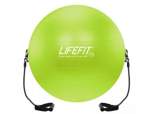 GYM.LOPTA S EXPANDEROM,75cm,sv.zelena - F-GYM-E75-01