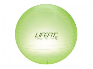 GYM.LOPTA TRANSPARENT,65cm,sv.zelena - F-GYM-T65-01