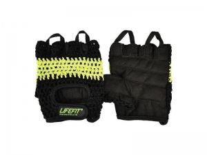 FIT.RUKAVICE FIT v.M cierno-zel - F-RUK-FIT-M1