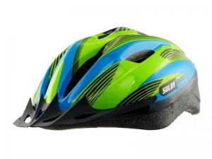 PRILBA SU JR-RACE-B M, mod-zel - HELMA-RACB-M1
