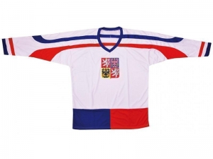 Hokej.dres ČR 2 biely vel.XL - FVDRES-CR-2-XL