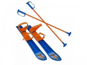 DETSKE LYZE-SET 60cm modre - KLUZ-SKI60-1