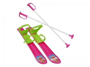 DETSKE LYZE SET 60cm fialove - KLUZ-SKI60-2