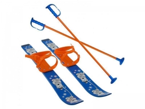 DETSKE LYZE-SET 70cm modre - KLUZ-SKI70-1