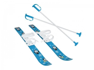 DETSKE LYZE-SET 70cm modre - KLUZ-SKI70-3