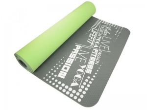 YOGA MAT TPE,183x61x0,5,zel-sed - MAT-TPE02-01