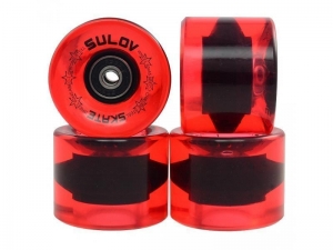 SET KOL PENNY, trans. cerveny - PB-WHEELS-05
